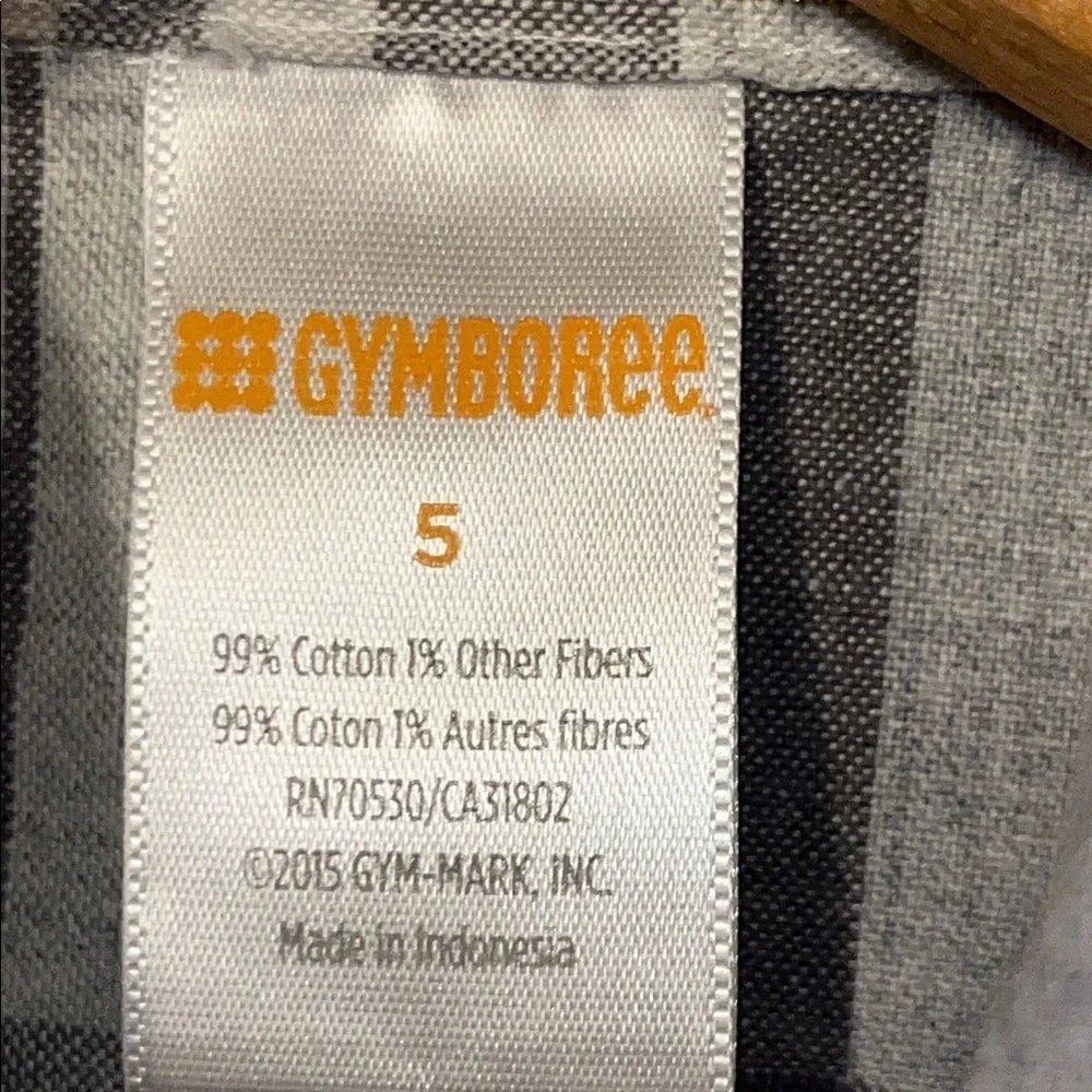 GYMBOREE Girls 5 Plaid Ruffle Dress Drop Waist Puff Sleeves Cotton Holiday Gold